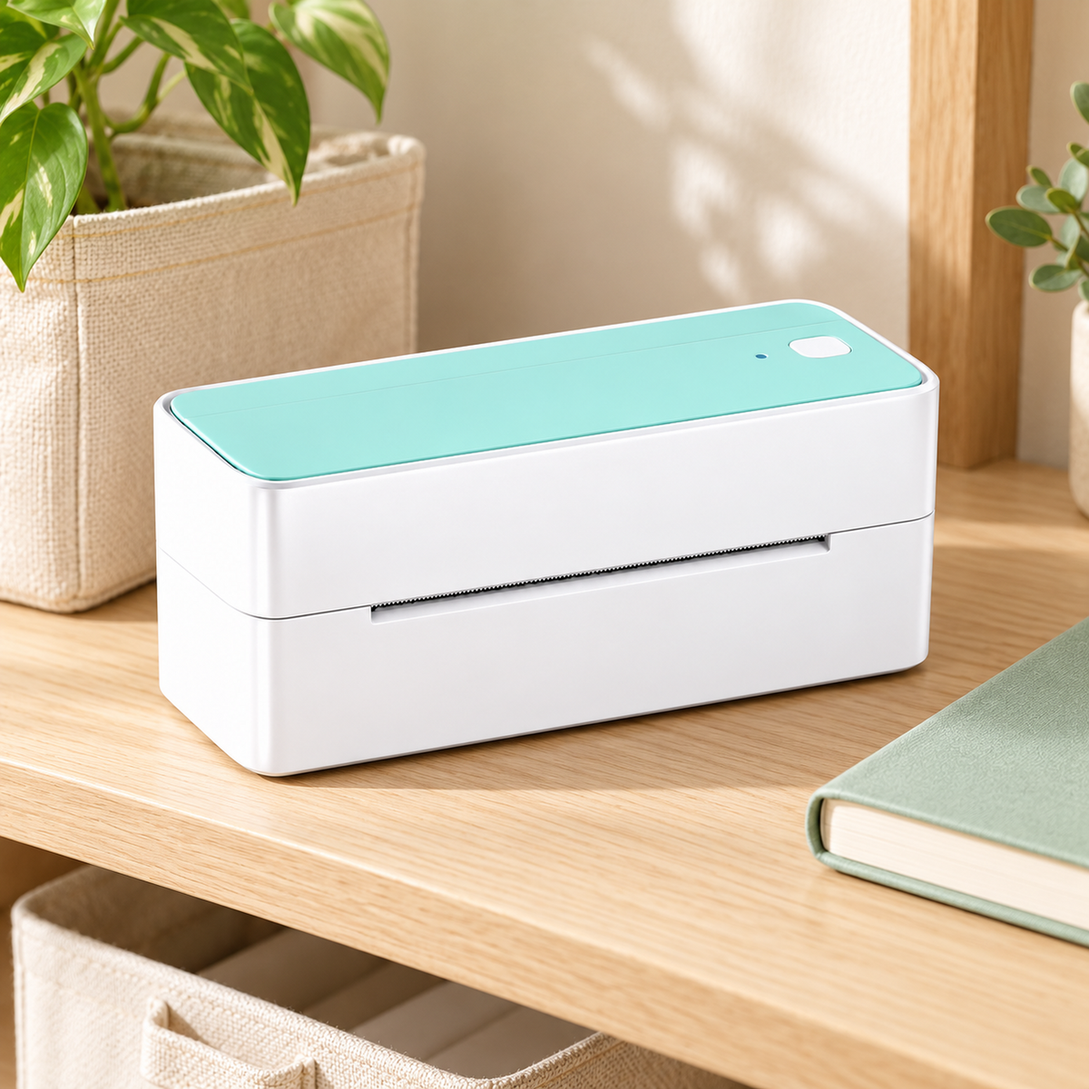 203 DPI Bluetooth Thermal Label Printer - Mint Green