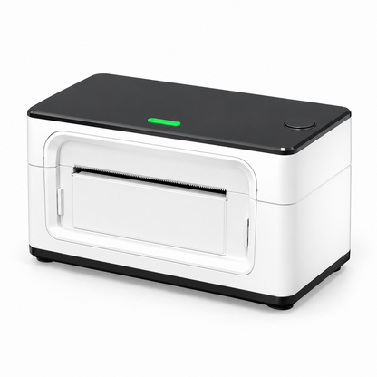 203 DPI Bluetooth Thermal Label Printer - White and Black