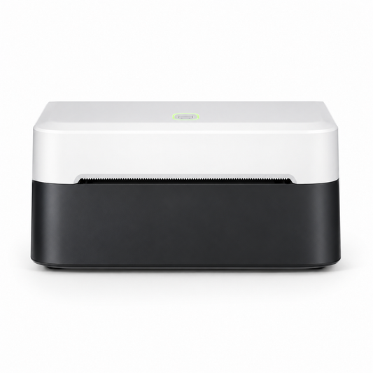 Compact 203 DPI Bluetooth Label Printer - Black and White