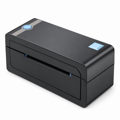 203 DPI Bluetooth Thermal Label Printer - Black and Blue
